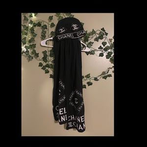 Chanel Scarf and Hat Set